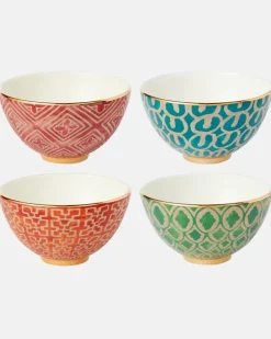 X Fortuny Set aus vier Müslischalen Multicolor