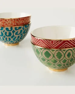 X Fortuny Set aus vier Müslischalen Multicolor