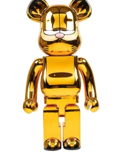 x Garfield Bearbrick 1000% Figur - Gold