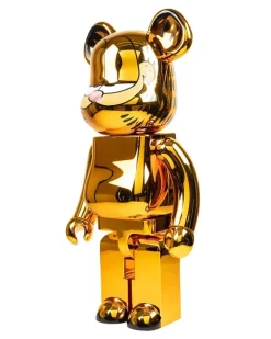 x Garfield Bearbrick 1000% Figur - Gold
