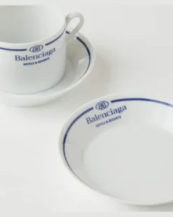 X Ginori 1735 Set aus zwei Teetassen und Untertassen Weiß