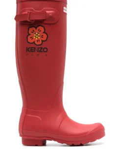 x Hunter Wellington Gummistiefel - Rot