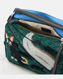 X Louis Wain Henkeltasche Futurist Cat Puzzle puzzle Multicolor