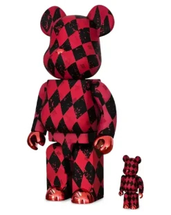x MCM BE@RBRICK Harley Quinn 100% und 400% Figuren-Set - Rot