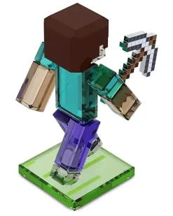 x Minecraft Steve Kristallfigur - Blau