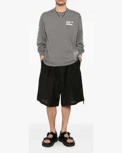 x Neighborhood Langarmshirt - Grau