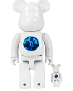 x Public Image Limited Chrome BE@RBRICK 100% und 400% Figuren-Set - Weiß