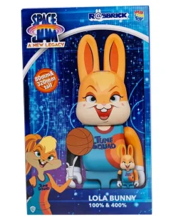 x Space Jam: ANL Rabbrick Lola Bunny BE@RBRICK 100% und 400% Figuren-Set - Orange