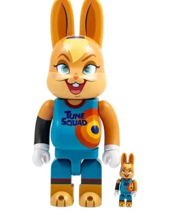 x Space Jam: ANL Rabbrick Lola Bunny BE@RBRICK 100% und 400% Figuren-Set - Orange