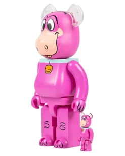 x The Flintstones Dino BE@RBRICK 100% und 400% Figuren-Set - Rosa