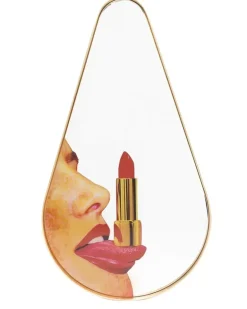x TOILETPAPER Pear Tongue Spiegel - Gold