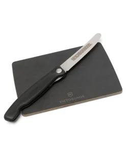 x Victorinox Set aus Messer und Schneidbrett - Schwarz