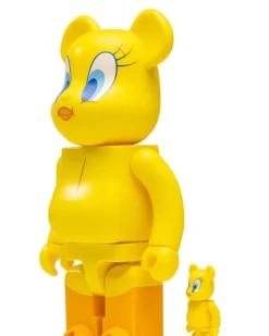 x Warner Bros BE@RBRICK Tweety 100% und 400% Figuren-Set - Gelb