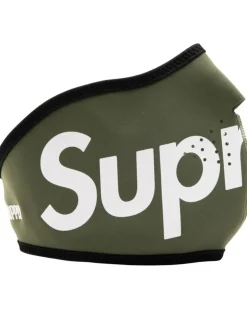 x Windstopper Mundschutzmaske mit Logo-Print - Grün