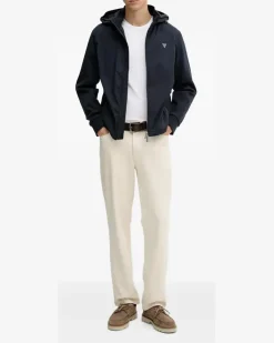 zip hooded jacket - Blau